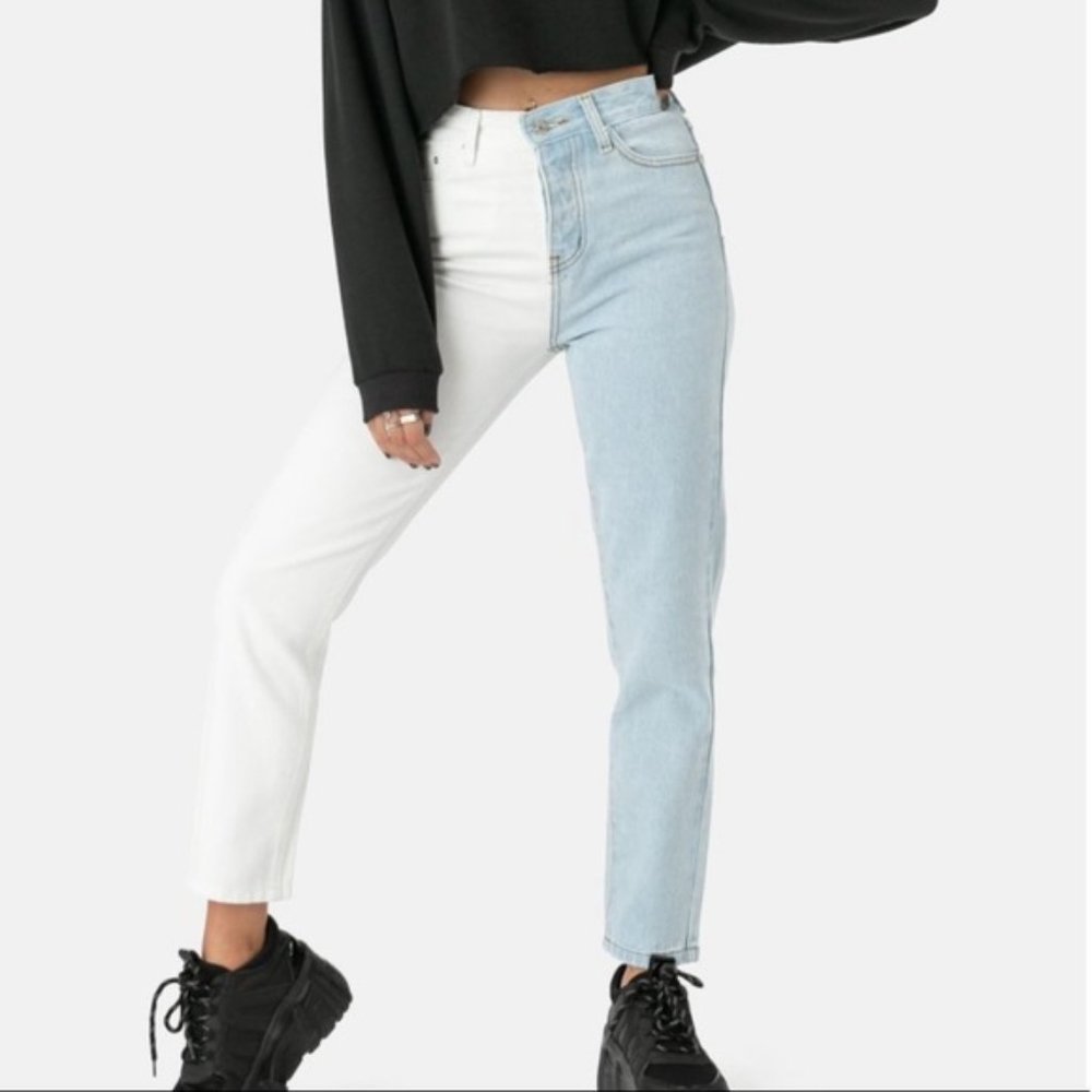 Two tone jeans